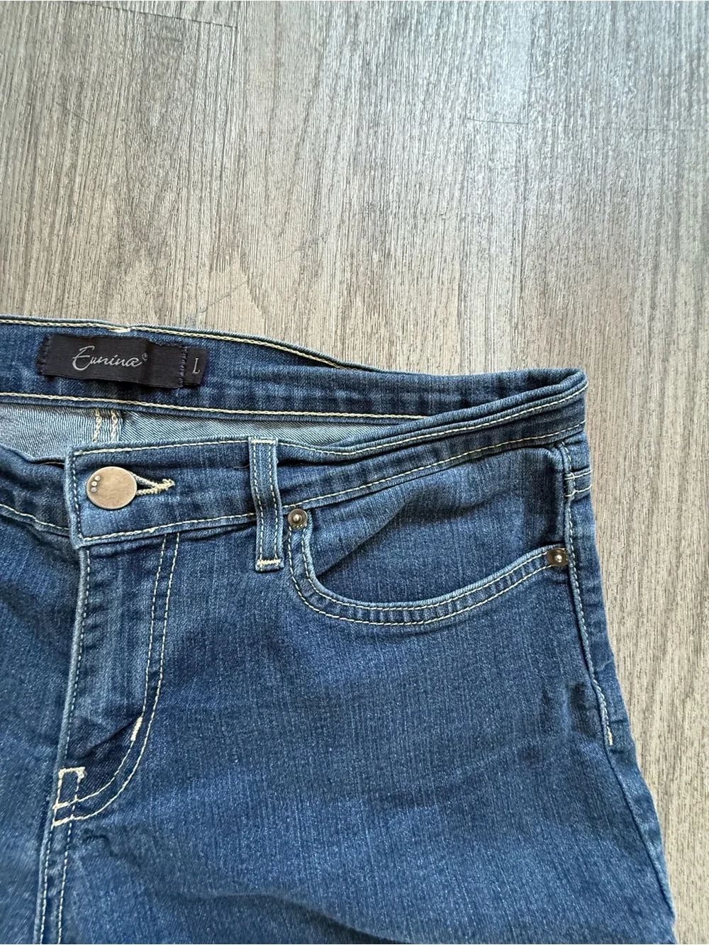 Eunina Dark Blue Denim Shorts - Women's